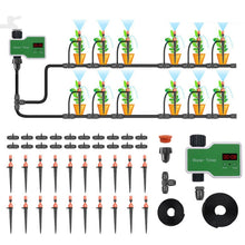 Load image into Gallery viewer, Irrigation System Intelligent Controller Automatic Timed Watering Device, 1 Water Outlet, 2 Water Outlet, 10m 10sets Hanging Spray Sprinklers, 10m 10sets Ground Plug Dual-use Suit, 20m 20sets Hanging Spray Nozzles, 20m 20sets Ground Plug Dual-use Suit