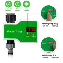 Load image into Gallery viewer, Irrigation System Intelligent Controller Automatic Timed Watering Device, 1 Water Outlet, 2 Water Outlet, 10m 10sets Hanging Spray Sprinklers, 10m 10sets Ground Plug Dual-use Suit, 20m 20sets Hanging Spray Nozzles, 20m 20sets Ground Plug Dual-use Suit