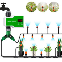 Load image into Gallery viewer, Irrigation System Intelligent Controller Automatic Timed Watering Device, 1 Water Outlet, 2 Water Outlet, 10m 10sets Hanging Spray Sprinklers, 10m 10sets Ground Plug Dual-use Suit, 20m 20sets Hanging Spray Nozzles, 20m 20sets Ground Plug Dual-use Suit