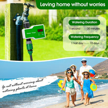 Load image into Gallery viewer, Irrigation System Intelligent Controller Automatic Timed Watering Device, 1 Water Outlet, 2 Water Outlet, 10m 10sets Hanging Spray Sprinklers, 10m 10sets Ground Plug Dual-use Suit, 20m 20sets Hanging Spray Nozzles, 20m 20sets Ground Plug Dual-use Suit