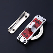 Load image into Gallery viewer, 90 Degrees Right Angle Migration Door Hook Lock, 304 Stainless Steel Slot, Zinc Alloy Slot-free, Zinc Alloy Slot-free / Punching