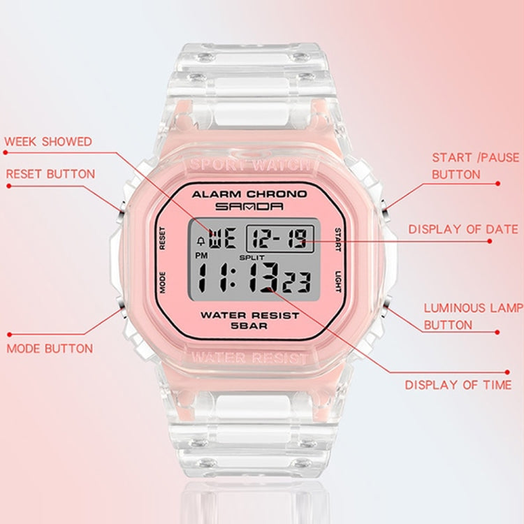 SANDA 2009 Multifunctional Sports Waterproof Calendar Watch