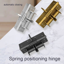 Load image into Gallery viewer, 4 Inch Multifunctional Door Closer Automatic Door Closing Hinge, Color Steel Silver, Black, Color Steel Gold