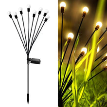 Load image into Gallery viewer, 2sets Solar Firefly Lights Christmas Outdoor Garden Waterproof Lawn Lights, 6 Head Warm Light, 6 Head Color Light, 8 Head Warm Light, 8 Head Color Light, 10 Head Warm Light, 10 Head Color Light