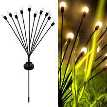 Load image into Gallery viewer, 2sets Solar Firefly Lights Christmas Outdoor Garden Waterproof Lawn Lights, 6 Head Warm Light, 6 Head Color Light, 8 Head Warm Light, 8 Head Color Light, 10 Head Warm Light, 10 Head Color Light