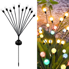 Load image into Gallery viewer, 2sets Solar Firefly Lights Christmas Outdoor Garden Waterproof Lawn Lights, 6 Head Warm Light, 6 Head Color Light, 8 Head Warm Light, 8 Head Color Light, 10 Head Warm Light, 10 Head Color Light