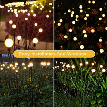 Load image into Gallery viewer, 2sets Solar Firefly Lights Christmas Outdoor Garden Waterproof Lawn Lights, 6 Head Warm Light, 6 Head Color Light, 8 Head Warm Light, 8 Head Color Light, 10 Head Warm Light, 10 Head Color Light