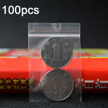 Load image into Gallery viewer, 100pcs  Perforated Ziplock Bag Thickened Transparent Packaging Bag Plastic Sealed Bag, 4 x 6cm, 5 x 7cm, 6 x 9cm, 7 x 10cm, 8 x 12cm, 10 x 15cm