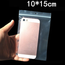 Load image into Gallery viewer, 100pcs  Perforated Ziplock Bag Thickened Transparent Packaging Bag Plastic Sealed Bag, 4 x 6cm, 5 x 7cm, 6 x 9cm, 7 x 10cm, 8 x 12cm, 10 x 15cm