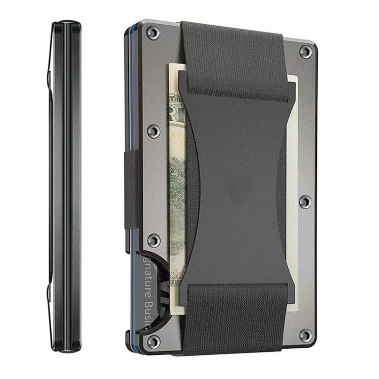 Credit Card Holder Wallets RFID Blocking Slim Metal Card Clip, Black, Grey, Royal Blue, Army Green, Dark Green, Coffee, Fluorescent Green, Carbon Fiber Pattern, Real Carbon Fiber (Light), Real Carbon Fiber (Matte), Red, Blue, Orange, Rainbow           ...