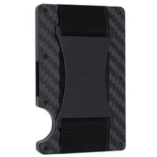 Load image into Gallery viewer, Credit Card Holder Wallets RFID Blocking Slim Metal Card Clip, Black, Grey, Royal Blue, Army Green, Dark Green, Coffee, Fluorescent Green, Carbon Fiber Pattern, Real Carbon Fiber (Light), Real Carbon Fiber (Matte), Red, Blue, Orange, Rainbow           ...
