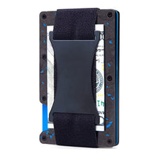 Load image into Gallery viewer, Credit Card Holder Wallets RFID Blocking Slim Metal Card Clip, Black, Grey, Royal Blue, Army Green, Dark Green, Coffee, Fluorescent Green, Carbon Fiber Pattern, Real Carbon Fiber (Light), Real Carbon Fiber (Matte), Red, Blue, Orange, Rainbow           ...