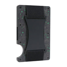 Load image into Gallery viewer, Credit Card Holder Wallets RFID Blocking Slim Metal Card Clip, Black, Grey, Royal Blue, Army Green, Dark Green, Coffee, Fluorescent Green, Carbon Fiber Pattern, Real Carbon Fiber (Light), Real Carbon Fiber (Matte), Red, Blue, Orange, Rainbow           ...