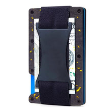 Load image into Gallery viewer, Credit Card Holder Wallets RFID Blocking Slim Metal Card Clip, Black, Grey, Royal Blue, Army Green, Dark Green, Coffee, Fluorescent Green, Carbon Fiber Pattern, Real Carbon Fiber (Light), Real Carbon Fiber (Matte), Red, Blue, Orange, Rainbow           ...