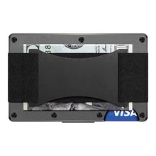 Load image into Gallery viewer, Credit Card Holder Wallets RFID Blocking Slim Metal Card Clip, Black, Grey, Royal Blue, Army Green, Dark Green, Coffee, Fluorescent Green, Carbon Fiber Pattern, Real Carbon Fiber (Light), Real Carbon Fiber (Matte), Red, Blue, Orange, Rainbow           ...