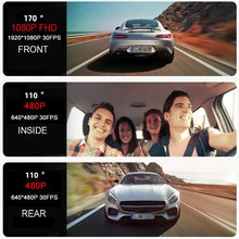 Load image into Gallery viewer, 2 Inch Screen 3-Record 1080P Driving Recorder, G12