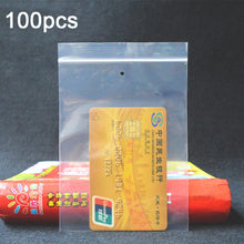 Load image into Gallery viewer, 100pcs  Perforated Ziplock Bag Thickened Transparent Packaging Bag Plastic Sealed Bag, 8 x 18cm 12 Silk  Lower Hole, 8 x 18cm 12 Silk No Hole, 8 x 18cm 10 Silk No Hole, 9 x 13cm 10 Silk Lower Hole, 9 x 13cm 10 Silk No Hole, 12 x 18cm 10 Silk Lower Hole...