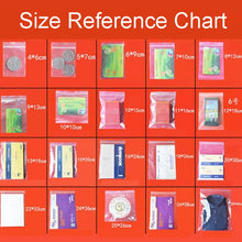 Load image into Gallery viewer, 100pcs  Perforated Ziplock Bag Thickened Transparent Packaging Bag Plastic Sealed Bag, 8 x 18cm 12 Silk  Lower Hole, 8 x 18cm 12 Silk No Hole, 8 x 18cm 10 Silk No Hole, 9 x 13cm 10 Silk Lower Hole, 9 x 13cm 10 Silk No Hole, 12 x 18cm 10 Silk Lower Hole...