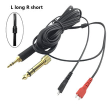 Load image into Gallery viewer, For Sennheiser HD25 / HD560 / HD540 / HD480 / HD430 / HD250 Headset Audio Cable, ZS0093 Left Long Right Short, ZS0093 Two Sides Equivalent