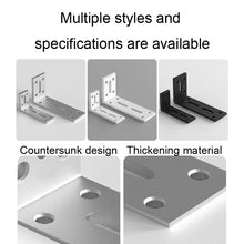 Load image into Gallery viewer, Thickened Angle Code Right Angle Hanging Cabinet Partition, Small Silver, Medium Silver, Large Silver, Small Black, Medium Black, Large Black, Small White, Medium White, Large White