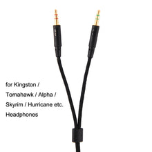 Load image into Gallery viewer, For Kingston Skyline Alpha Cloud II 3.5mm 2 In 1 Audio Cable, ZS0174 Black
