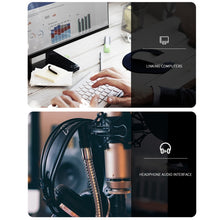 Load image into Gallery viewer, For Kingston Skyline Alpha Cloud II 3.5mm 2 In 1 Audio Cable, ZS0174 Black