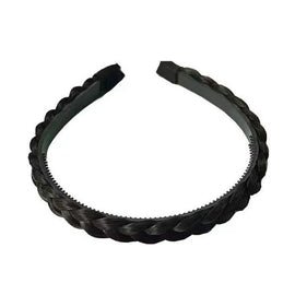 Wide-Brimmed Twisted Braid Hoops Wig Non-Slip Hair Accessories, 1cm-Natural Black, 1cm-Light Brown, 1.5cm-Natural Black, 1.5cm-Light Brown, 1.5cm-Deep Brown, 1.8cm-Natural Black, 1.8cm-Deep Brown, 1.8cm-Double Natural Black, 1.8cm-Double Light Brown   ...