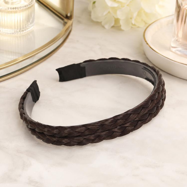 Wide-Brimmed Twisted Braid Hoops Wig Non-Slip Hair Accessories, 1cm-Natural Black, 1cm-Light Brown, 1cm-Deep Brown, 1.5cm-Natural Black, 1.5cm-Light Brown, 1.5cm-Deep Brown, 1.8cm-Natural Black, 1.8cm-Light Brown, 1.8cm-Deep Brown                      ...