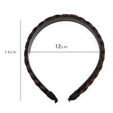 Load image into Gallery viewer, Wide-Brimmed Twisted Braid Hoops Wig Non-Slip Hair Accessories, 1cm-Natural Black, 1cm-Light Brown, 1cm-Deep Brown, 1.5cm-Natural Black, 1.5cm-Light Brown, 1.5cm-Deep Brown, 1.8cm-Natural Black, 1.8cm-Light Brown, 1.8cm-Deep Brown                      ...