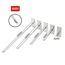 Load image into Gallery viewer, 10pcs 4mm Thick Nail Wall Display Jewelry Hooks Single Wire Hook, 5cm, 10cm, 15cm, 20cm, 25cm