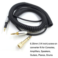 Load image into Gallery viewer, For ATH-M50X / M40X / M70X Spring Headset Audio Cable AUX 2.5mm Head, ZS0246