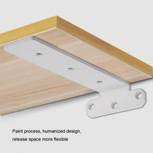 Load image into Gallery viewer, 5mm Thick Triangular Bracket Bookshelf Partition Plate, 150mm Black, 200mm Black, 250mm Black, 300mm Black, 150mm White, 200mm White, 250mm White, 300mm White