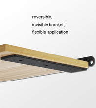 Load image into Gallery viewer, 5mm Thick Triangular Bracket Bookshelf Partition Plate, 150mm Black, 200mm Black, 250mm Black, 300mm Black, 150mm White, 200mm White, 250mm White, 300mm White