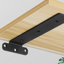 Load image into Gallery viewer, 5mm Thick Triangular Bracket Bookshelf Partition Plate, 150mm Black, 200mm Black, 250mm Black, 300mm Black, 150mm White, 200mm White, 250mm White, 300mm White