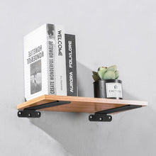 Load image into Gallery viewer, 5mm Thick Triangular Bracket Bookshelf Partition Plate, 150mm Black, 200mm Black, 250mm Black, 300mm Black, 150mm White, 200mm White, 250mm White, 300mm White