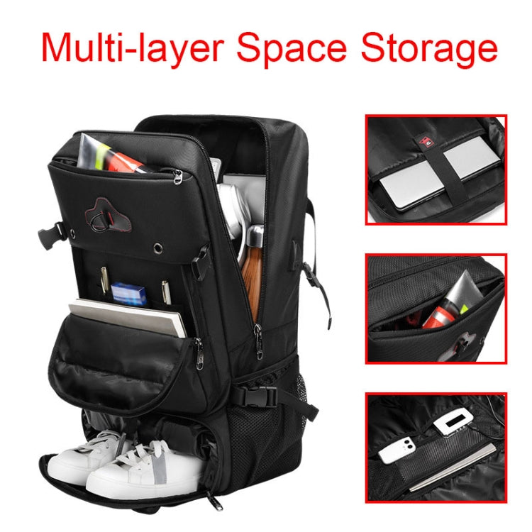 Multifunctional Large-capacity Waterproof Outdoor Mountaineering Backpack with USB Port