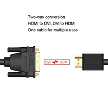 Load image into Gallery viewer, VEGGIEG HDMI To DVI Computer TV HD Monitor Converter Cable Can Interchangeable, 1m, 1.5m, 2m, 3m, 5m, 8m, 10m, 12m, 15m