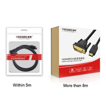 Load image into Gallery viewer, VEGGIEG HDMI To DVI Computer TV HD Monitor Converter Cable Can Interchangeable, 1m, 1.5m, 2m, 3m, 5m, 8m, 10m, 12m, 15m