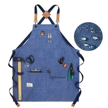 Load image into Gallery viewer, Carpentry Electrician Garden Heavy Canvas Workwear Apron, Black Gray, Black, Army Green, Khaki, Blue, Camel, Belt Black Gray, Belt Black, Belt Army Green, Belt Khaki, Belt Blue, Belt Camel