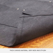 Load image into Gallery viewer, Carpentry Electrician Garden Heavy Canvas Workwear Apron, Black Gray, Black, Army Green, Khaki, Blue, Camel, Belt Black Gray, Belt Black, Belt Army Green, Belt Khaki, Belt Blue, Belt Camel