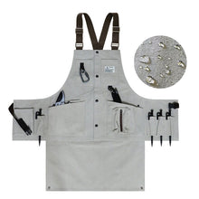 Load image into Gallery viewer, Canvas Electric Craftsmen Multi Pocket Tool Apron