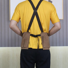 Load image into Gallery viewer, Canvas Electric Craftsmen Multi Pocket Tool Apron