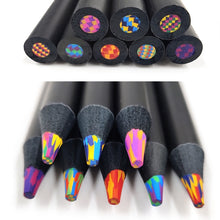 Load image into Gallery viewer, 8 In 1 Rainbow Pencils Set Wooden Colored Pencil for Kids Adults Art Drawing, 8 In 1