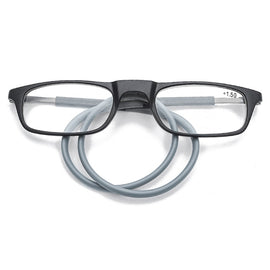 Portable Magnetic Hanging Neck Retractable Reading Glasses, +100, +125, +150, +175, +200, +225, +250, +275, +300, +325, +350