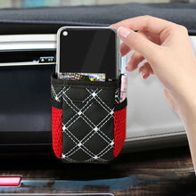 Load image into Gallery viewer, 2pcs Car Air Outlet Sundries Storage Bag With Net Pocket
