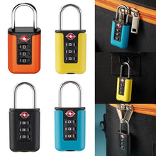 Load image into Gallery viewer, TSA Customs Code Lock Travel Luggage Lock Mini Contrast Color Design Combination Padlock