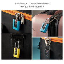 Load image into Gallery viewer, TSA Customs Code Lock Travel Luggage Lock Mini Contrast Color Design Combination Padlock
