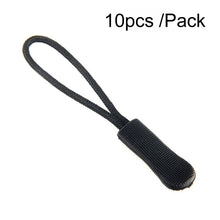 Load image into Gallery viewer, 10pcs /Pack TPU Plastic Slider Zipper Cord Caterpillar Puller
