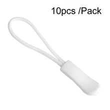 Load image into Gallery viewer, 10pcs /Pack TPU Plastic Slider Zipper Cord Caterpillar Puller