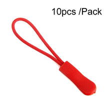 Load image into Gallery viewer, 10pcs /Pack TPU Plastic Slider Zipper Cord Caterpillar Puller